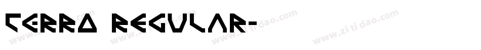 TERRA Regular字体转换
